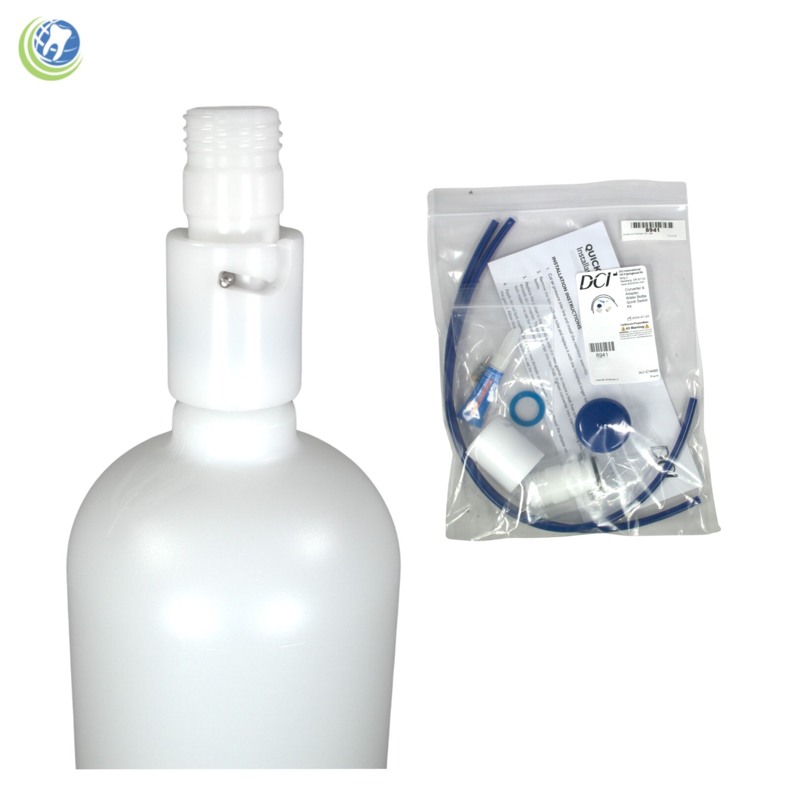 DCI CONVERTER AND ADAPTER WATER BOTTLE QUICK-SWITCH KIT #8941 For DENTAL UNIT