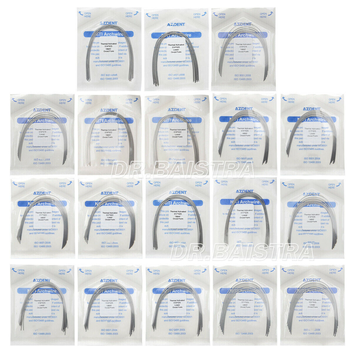 5X Dental Orthodontic Heat Thermal Activated Rectangular Niti Arch Wire