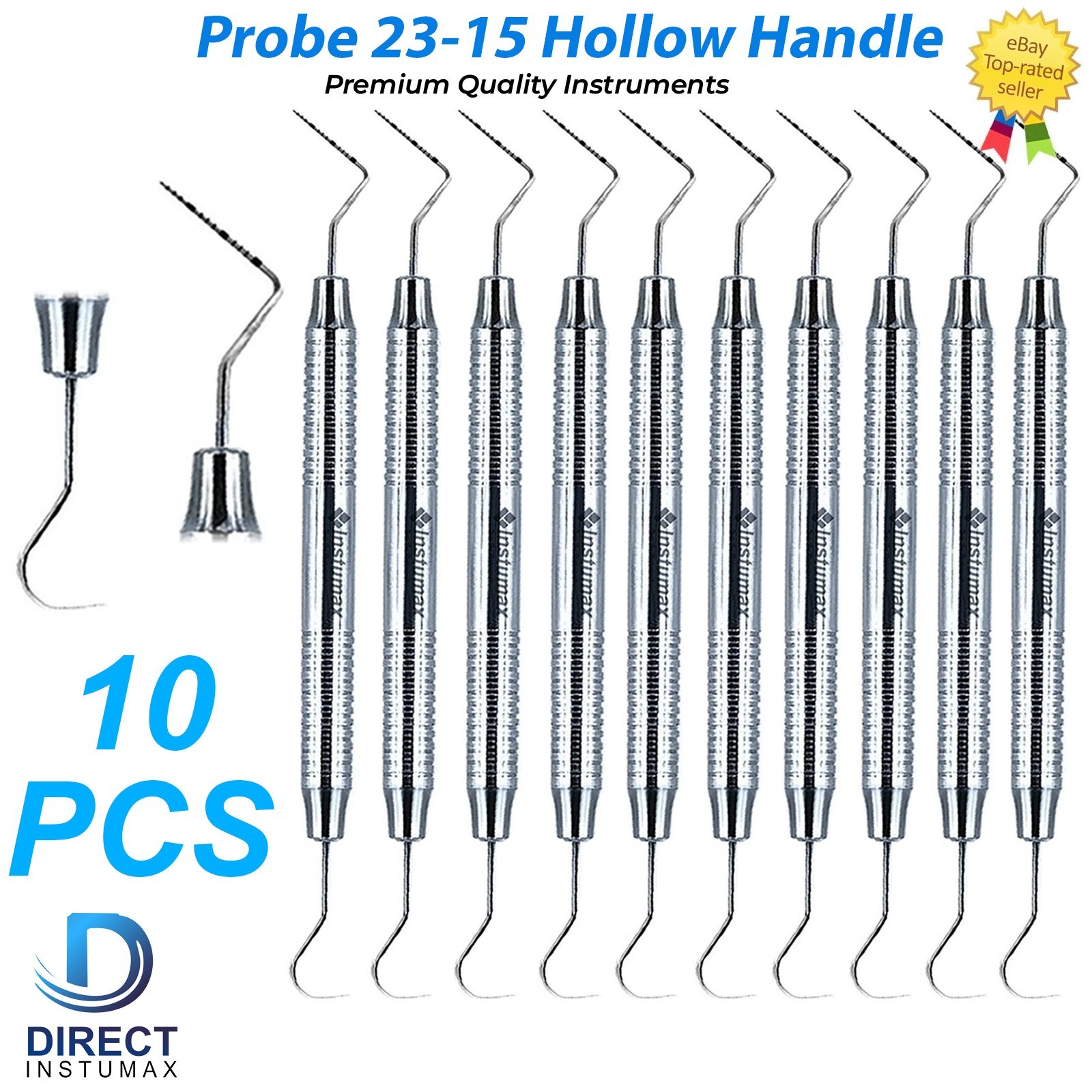 Dental Perio Explorer 23 Probe UNC 15 Color Marking Diagnostic Double Ended Tool