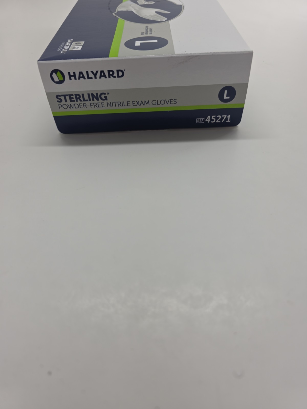 Halyard Sterling* Nitrile Exam Gloves 45271- BOX of 100 LARGE Powder-free