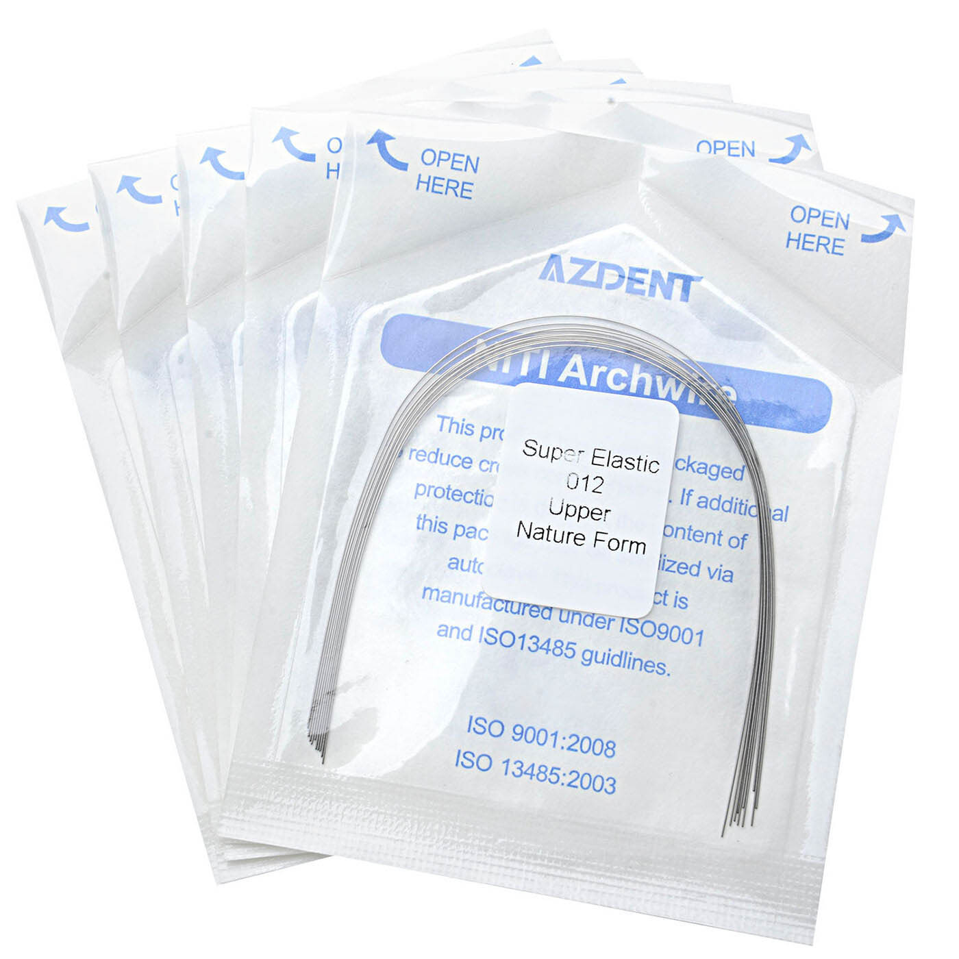 AZDENT Dental Orthodontic Arch Wire Super Elastic NITI Natural Nature Form Round