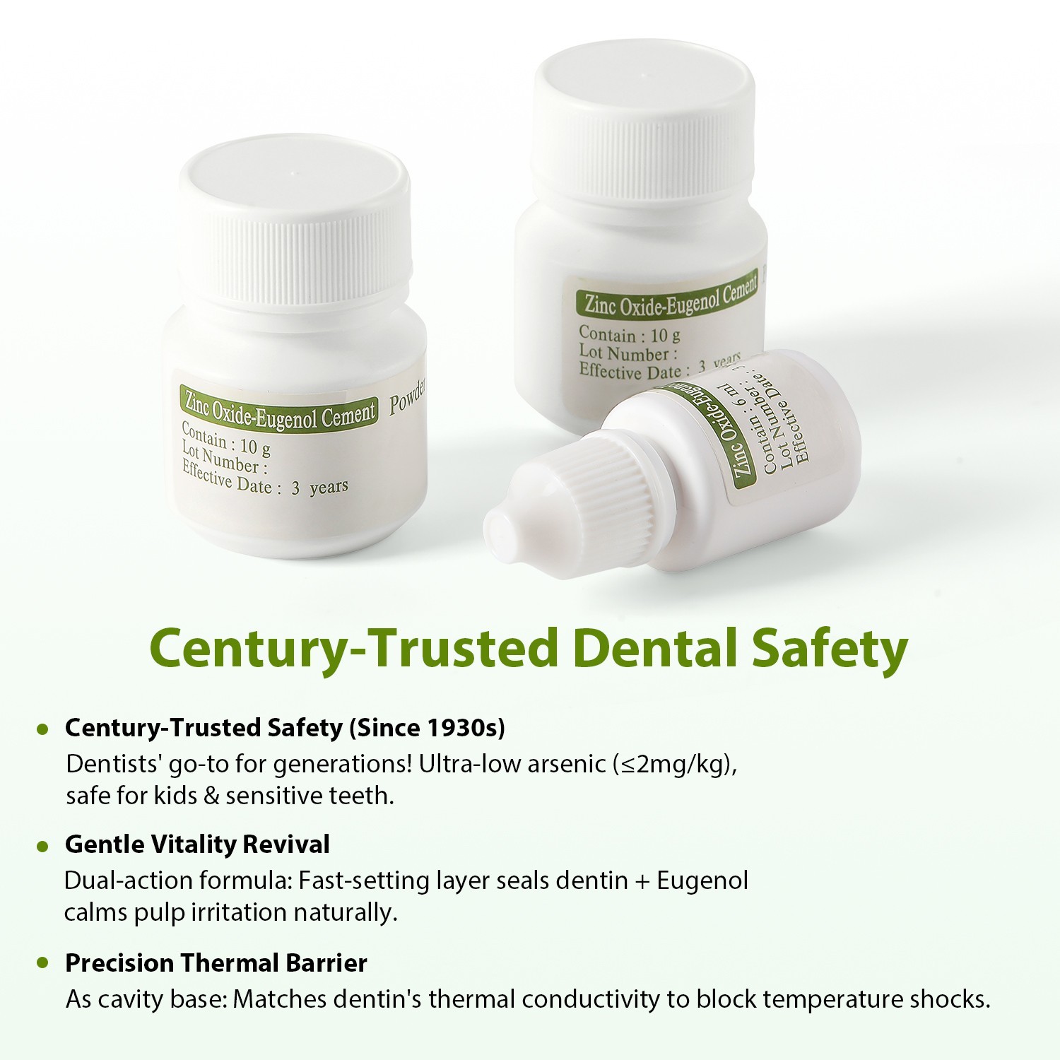 Dental Zinc Oxide Eugenol Cement Kit For Dental Use Self-Curing Type III