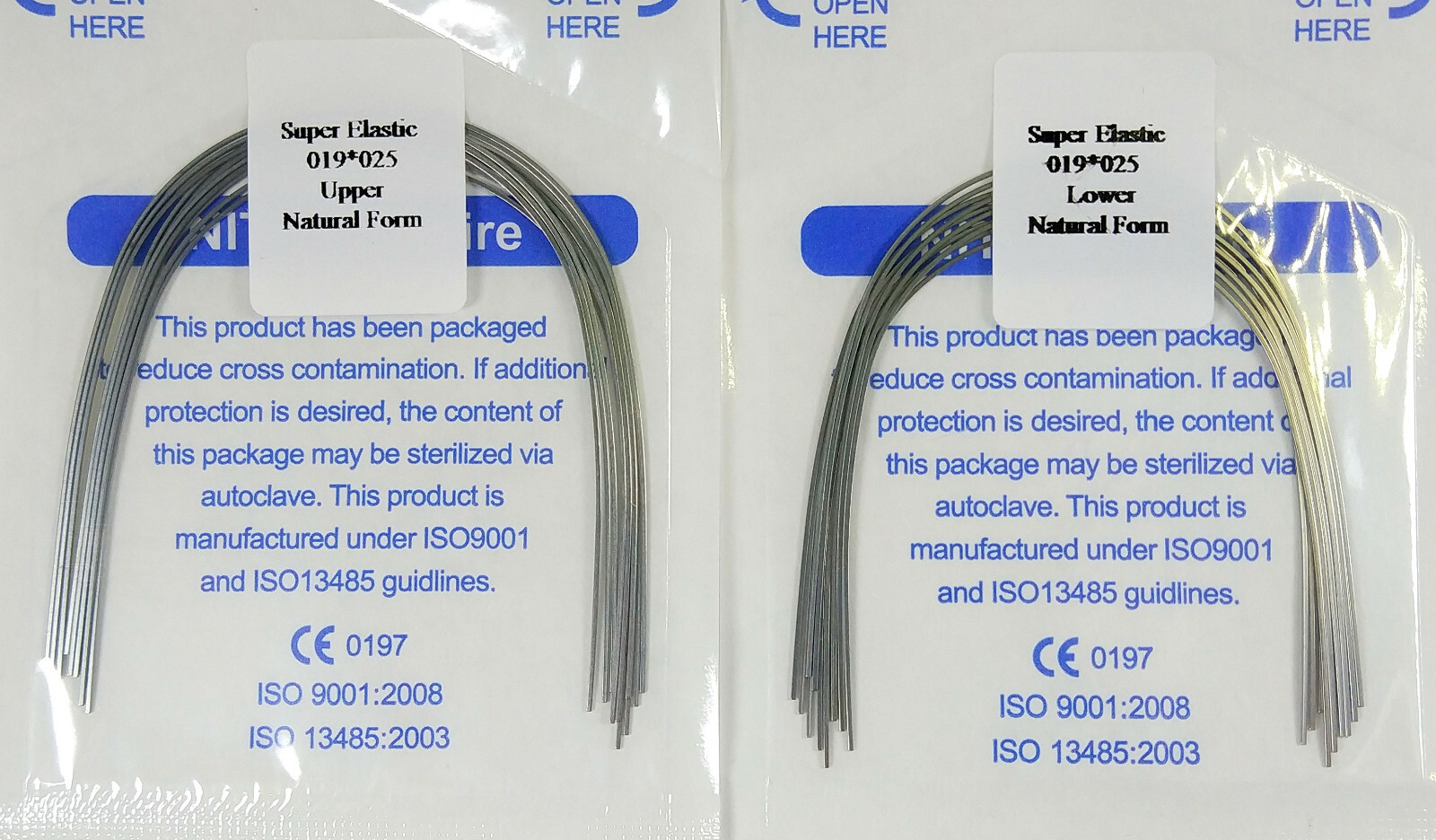 200Pcs Dental Orthodontic Arch Wire Rectangular Super Elastic Niti Natural Ovoid