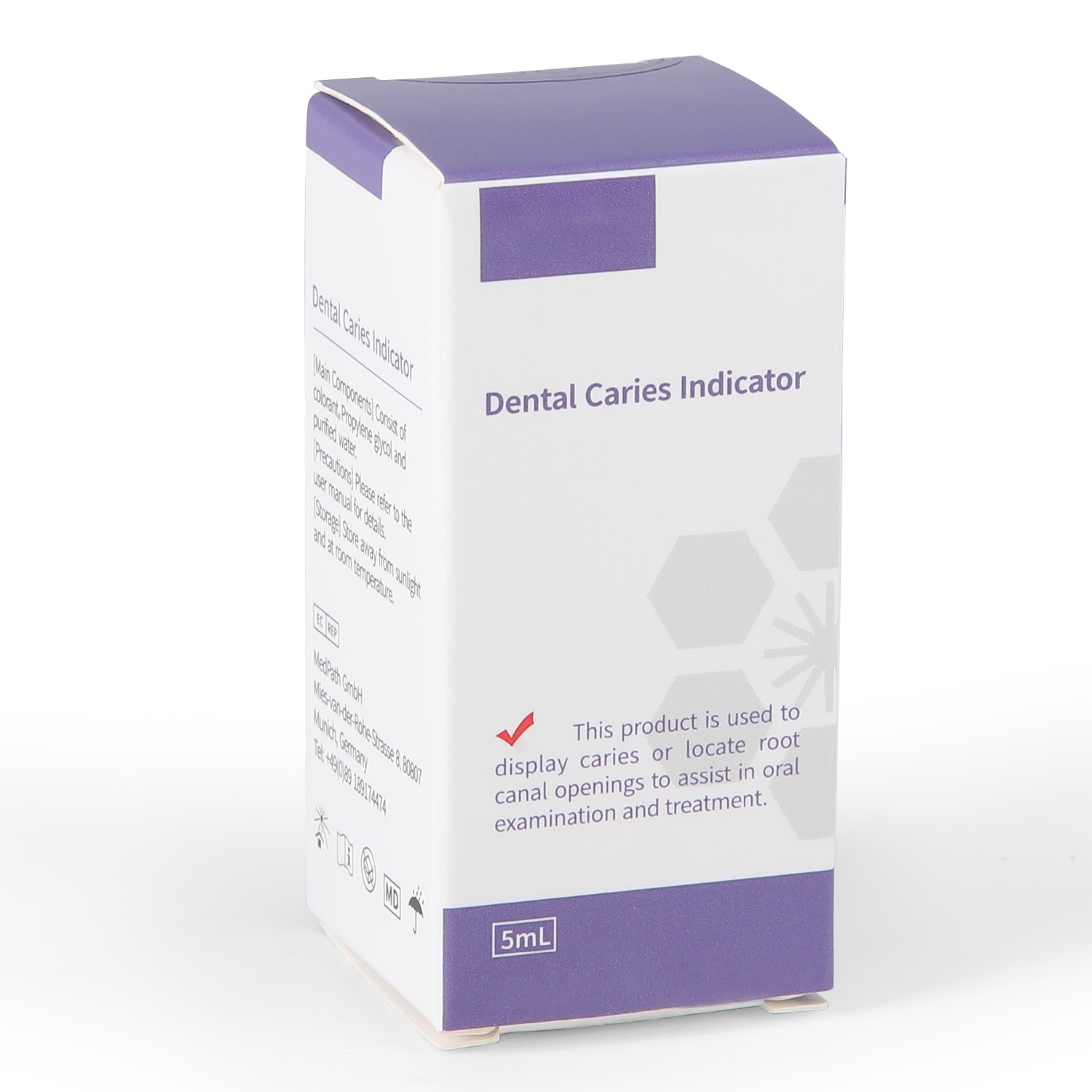 5ml Pack Caries Indicator Dye Dentin Caries Detector Locating Root Canal Orifice