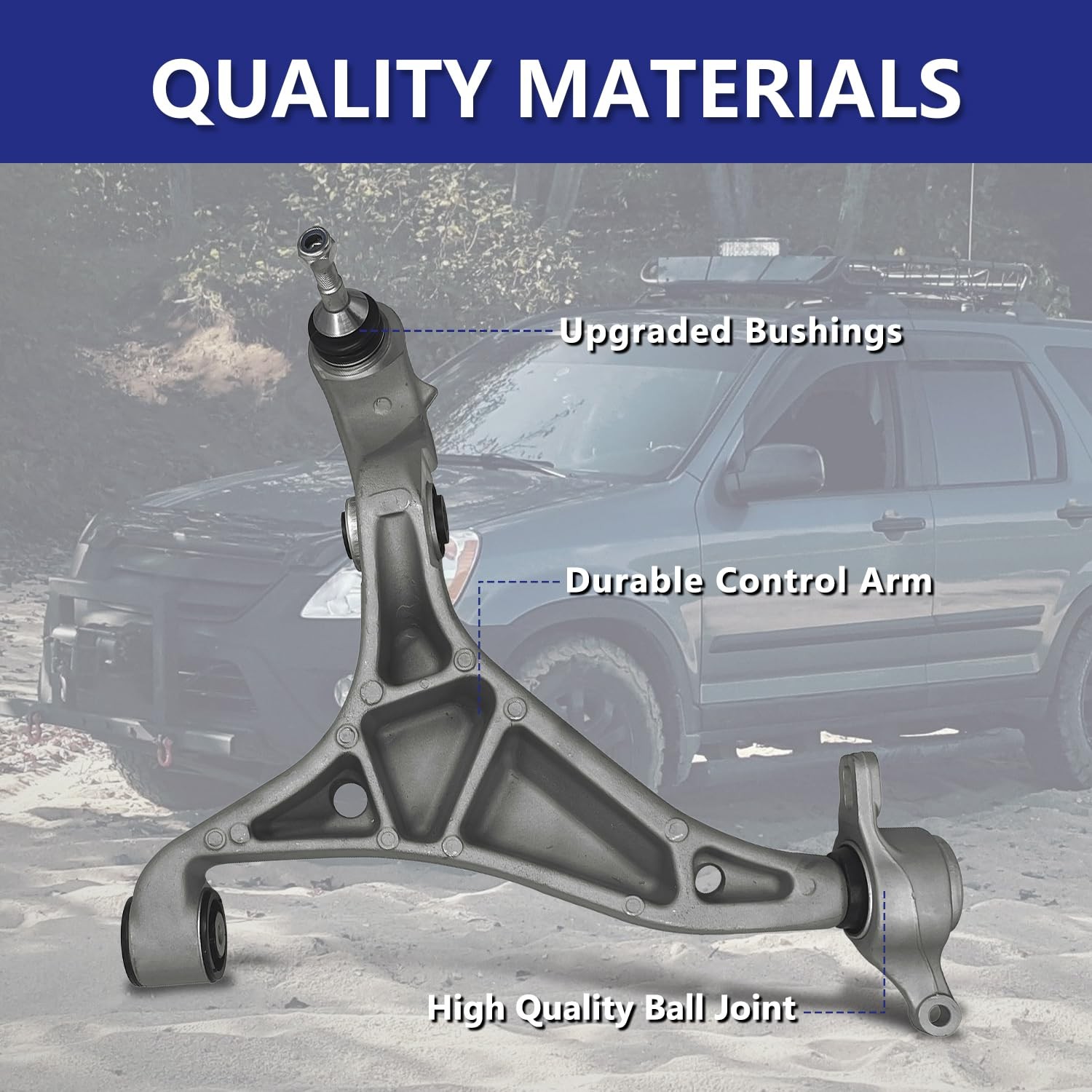 Control Arm Front Lower L&R w/ Ball Joints 16-22 Jeep GrandCherokee DodgeDurango