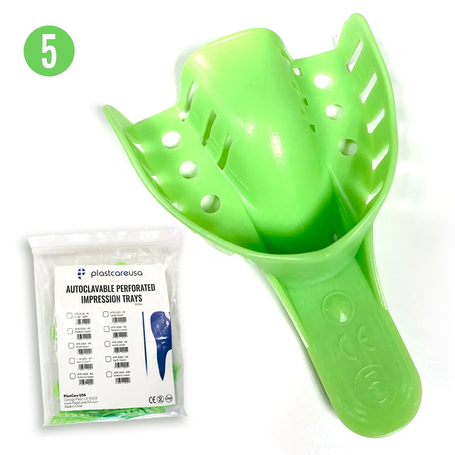 Grills Dentures Mold Mouth Impression Kit – 1lb Alginate + 12 Small Upper Trays