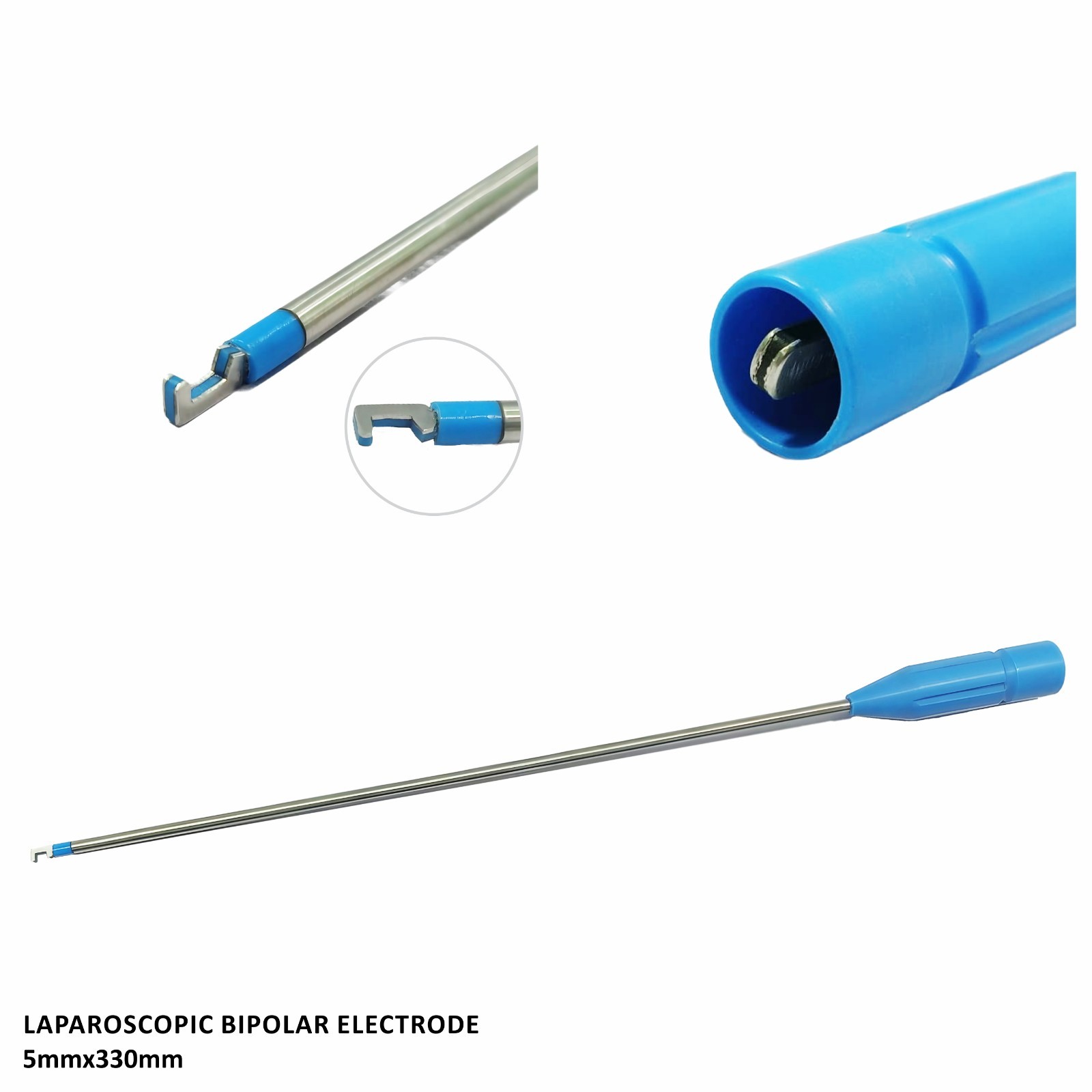 1pc Laparoscopic Bipolar Electrode 5mmx330mm For Surgical Instrument CE Approved
