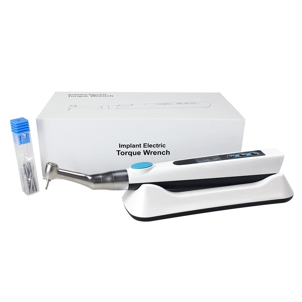 Dental Wireless Implant Electric Torque Wrench Handpiece Tool Driver 360° Rotate