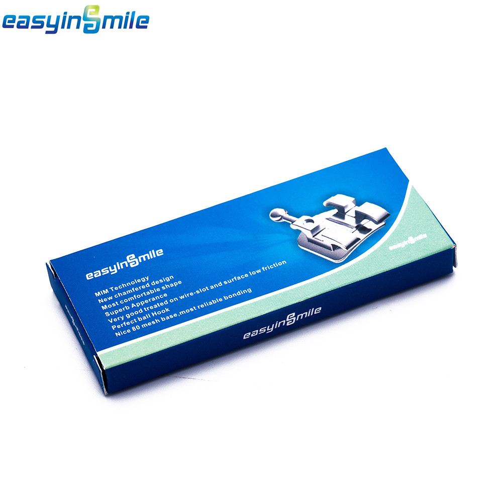 10kits Dental Orthodontic Brackets Mini Metal Braces Roth/MBT 022 Slots 345 Hook