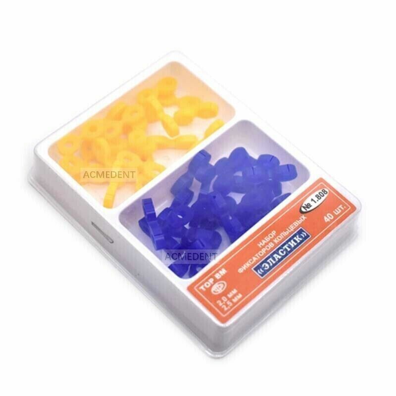 1Box(40Pcs) Dental Elastic Wedges Silicone Rubber Installation TOR VM 1.808