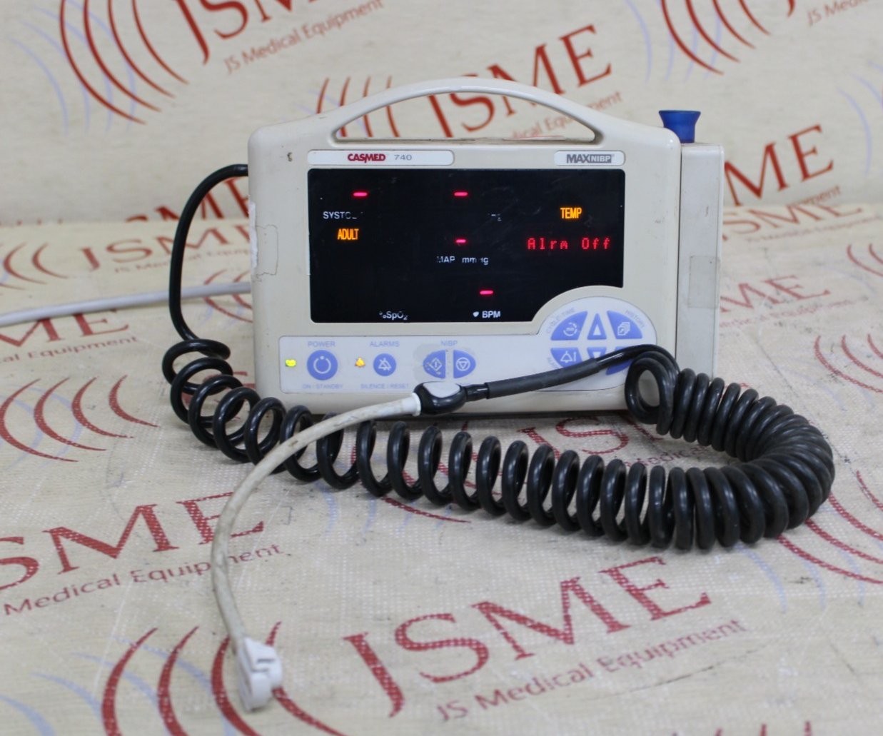 Casmed 740 Max NIBP Nellcor Oximax SPO2 w/ Connector Cable