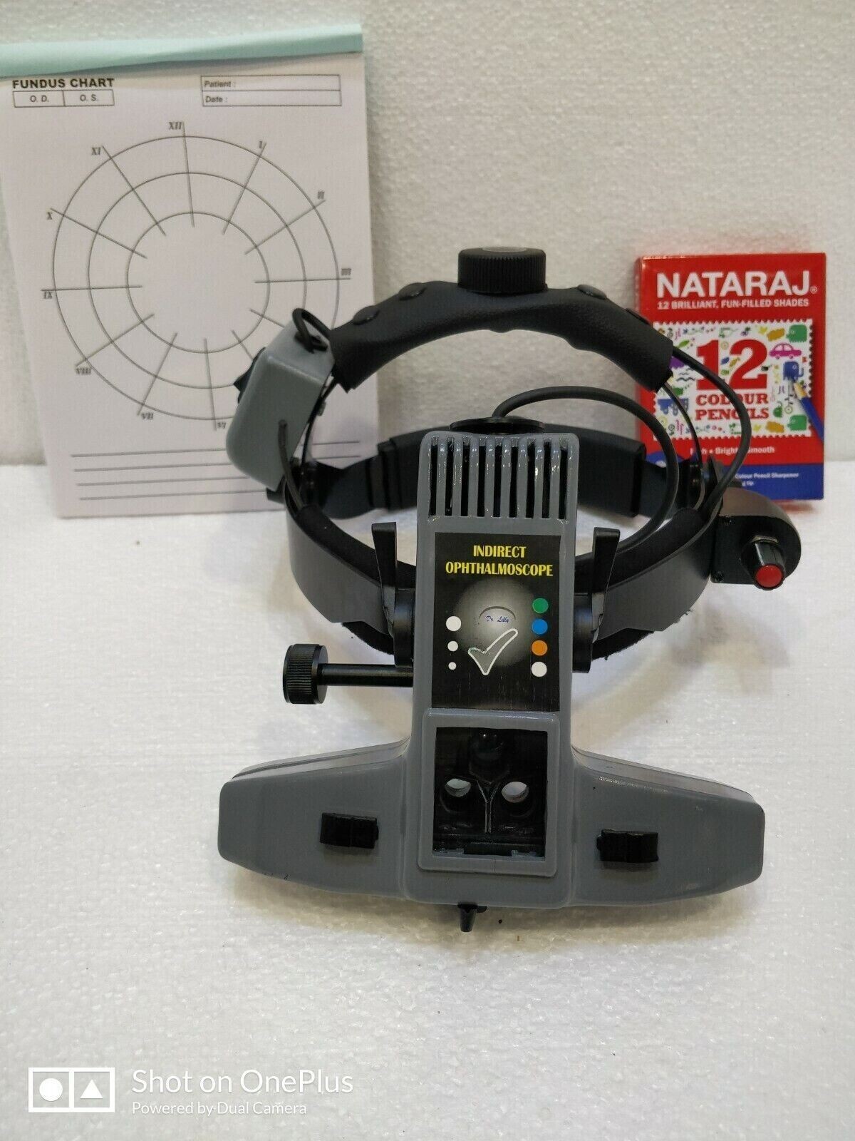New cordless ophthalmic binocular indirect ophthalmoscope with 20d lens
