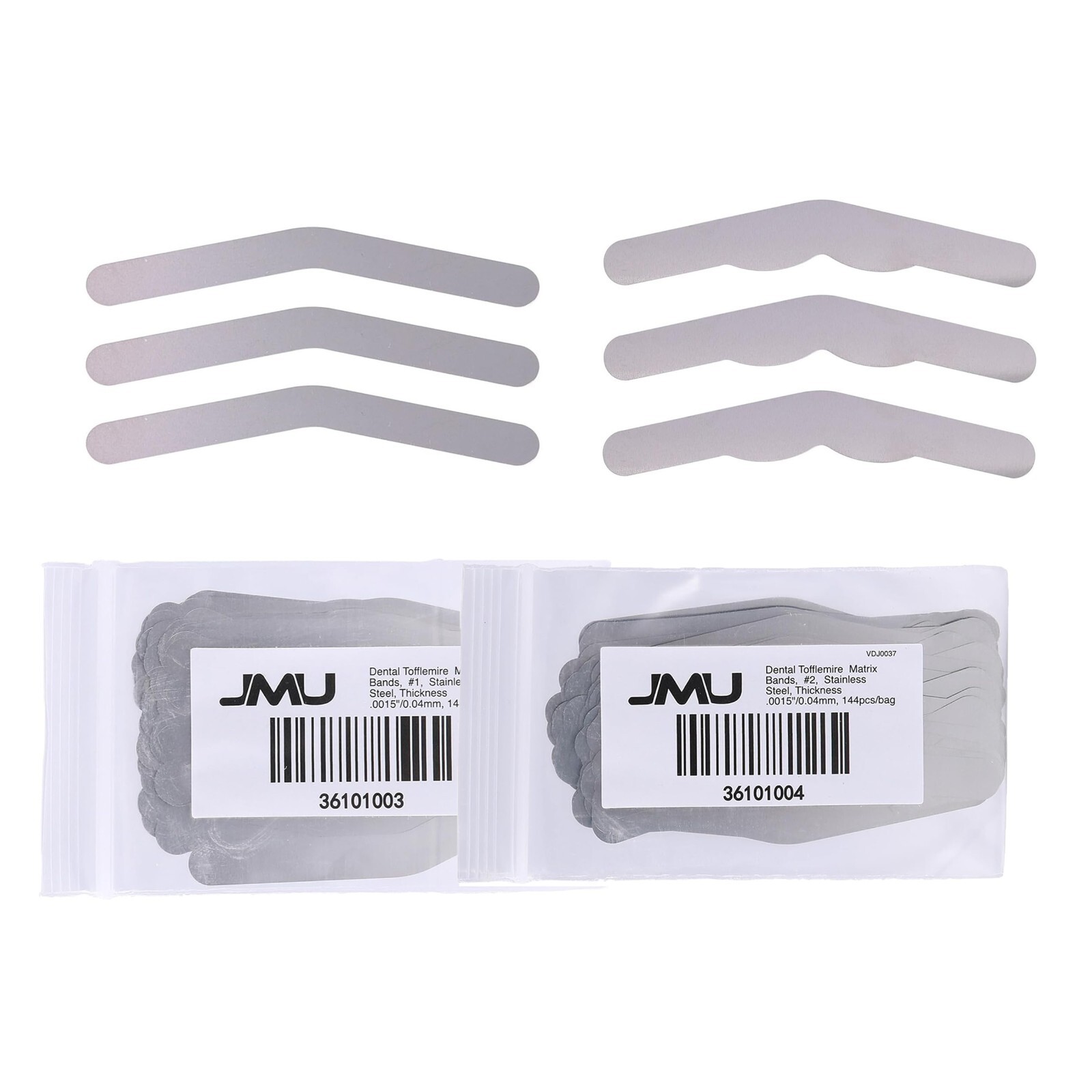 144x Matrix Band Tofflemire #1 #2.0015″/0.04mm Thickness Stainless Steel