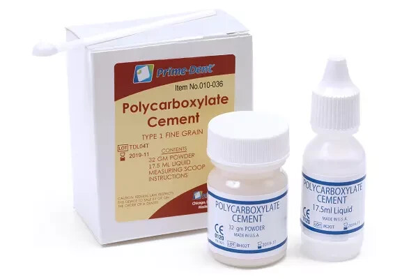 Dental Self-Cure Polycarboxylate Permanent Luting Cement Crowns & Bridges