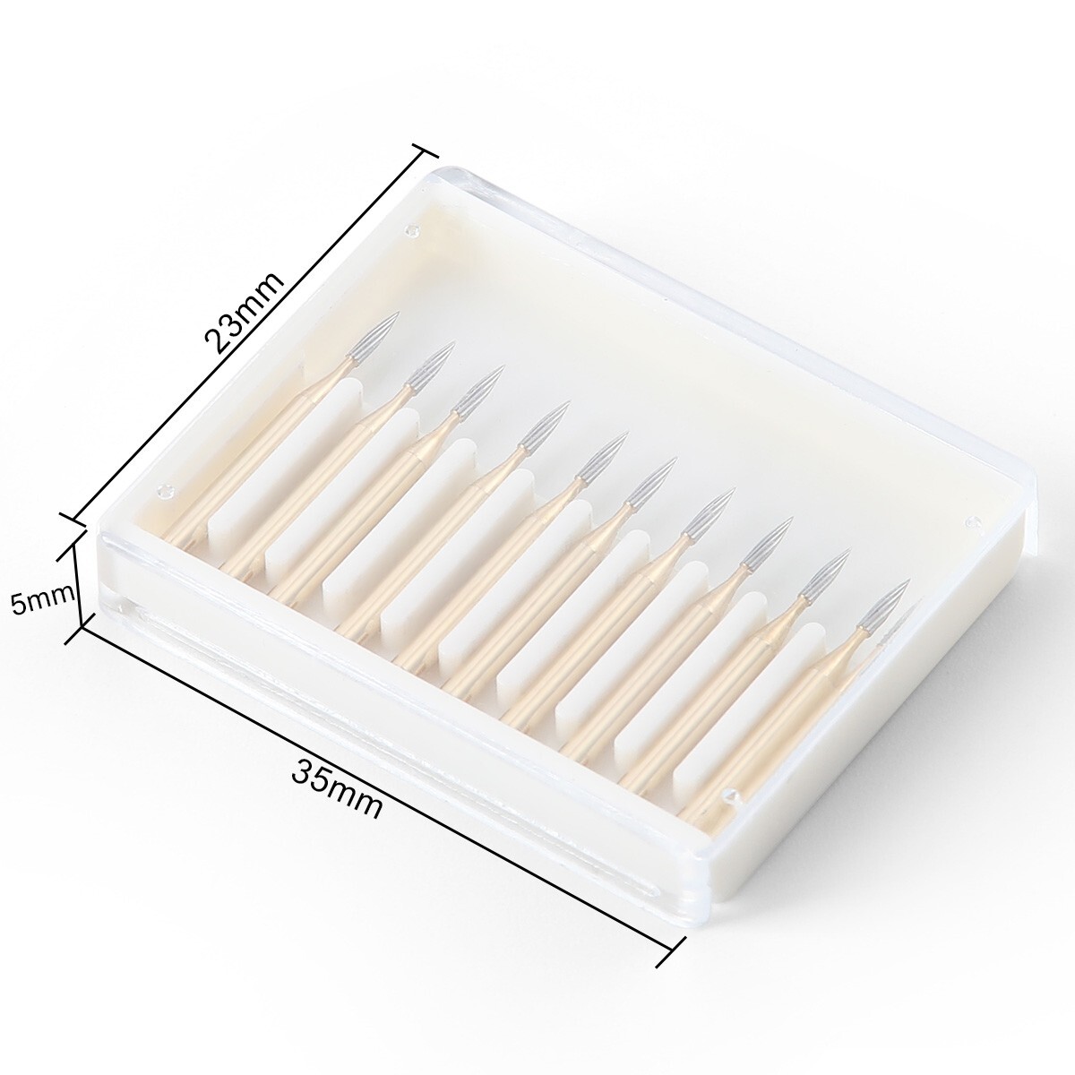 AZDENT 10 Pcs Dental Carbide Trimming & Finishing Burs FG/7406/7408/7901/7902