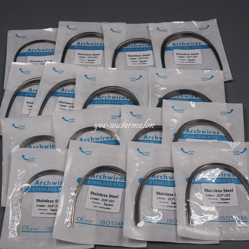 1 Pack Dental Stainless Steel Rectangular Arch Wire Natural/Square/Ovoid Form