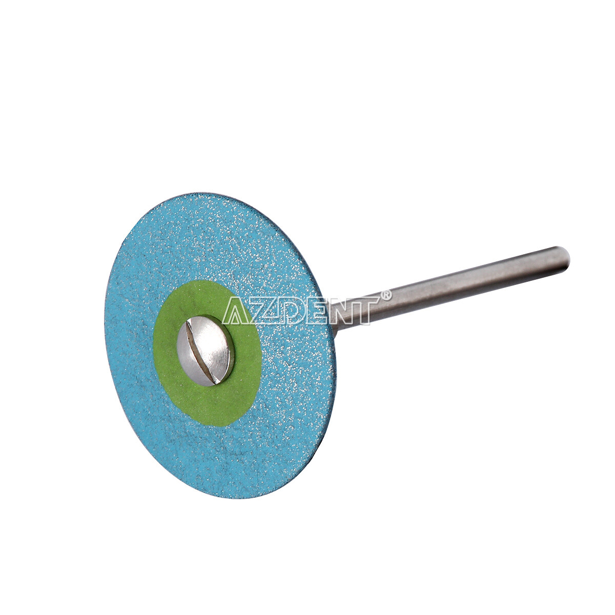 Dental Rubber Diamond Polisher Wheel Porcelain/Zirconia Medium Coarse Blue 26mm