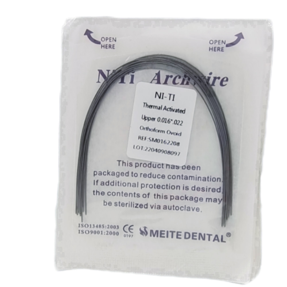 Alambre de Arco Rectangular Niti Activado Térmicamente para Ortodoncia