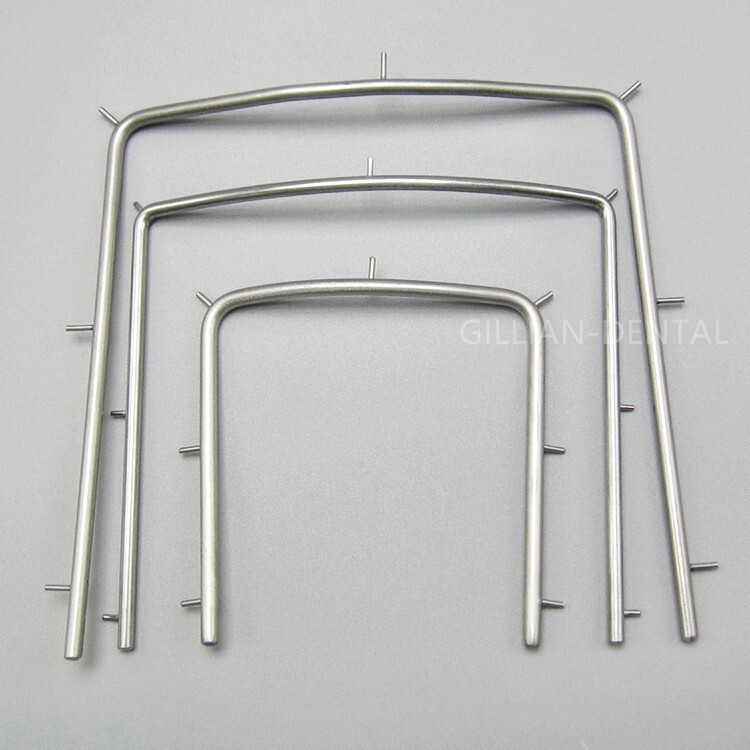 1*Dental Rubber Dam Frame Foldable Frames Hager Light X-Ray Film Bracket Plastic