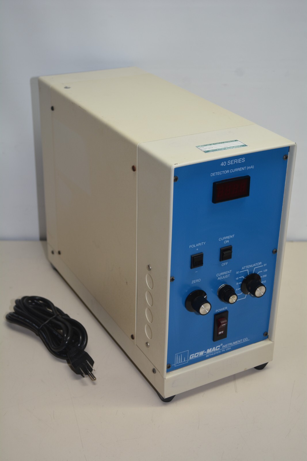 GOW-MAC Instruments Co 40 Series Detector Current (mA) 40-200 #W2380