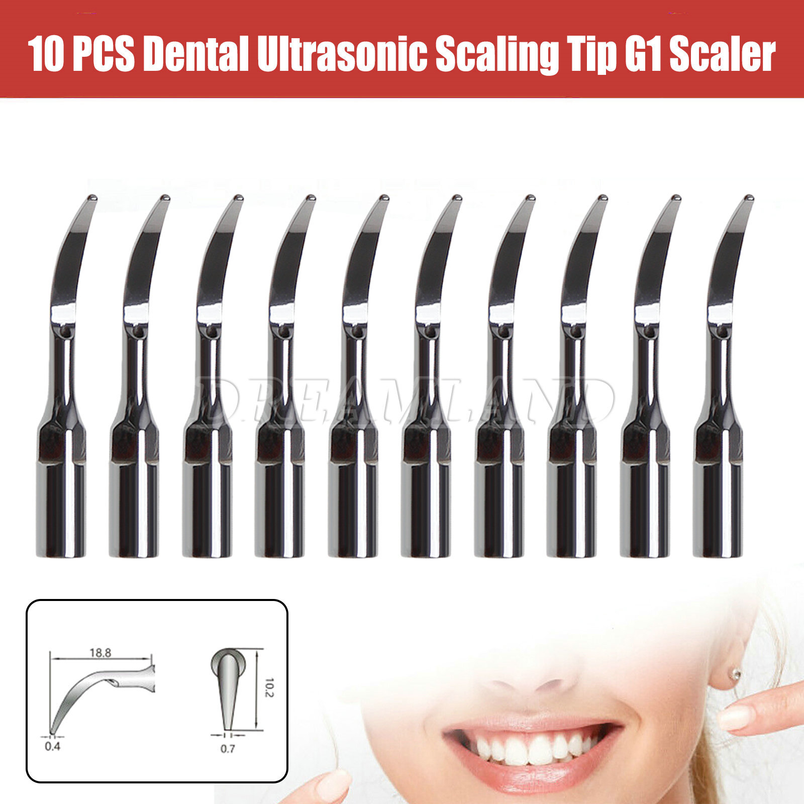 Dental LED Ultrasonic Scaler/Handpiece/Tips Fit EMS/Woodpecker/DTE/SATELEC