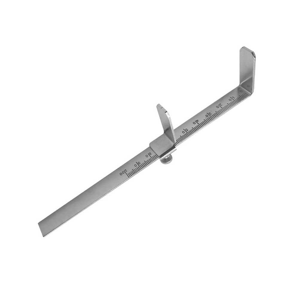 Dental Willis Bite Gauge Stainless Steel Ortho Dental Vertical Measurement Ruler