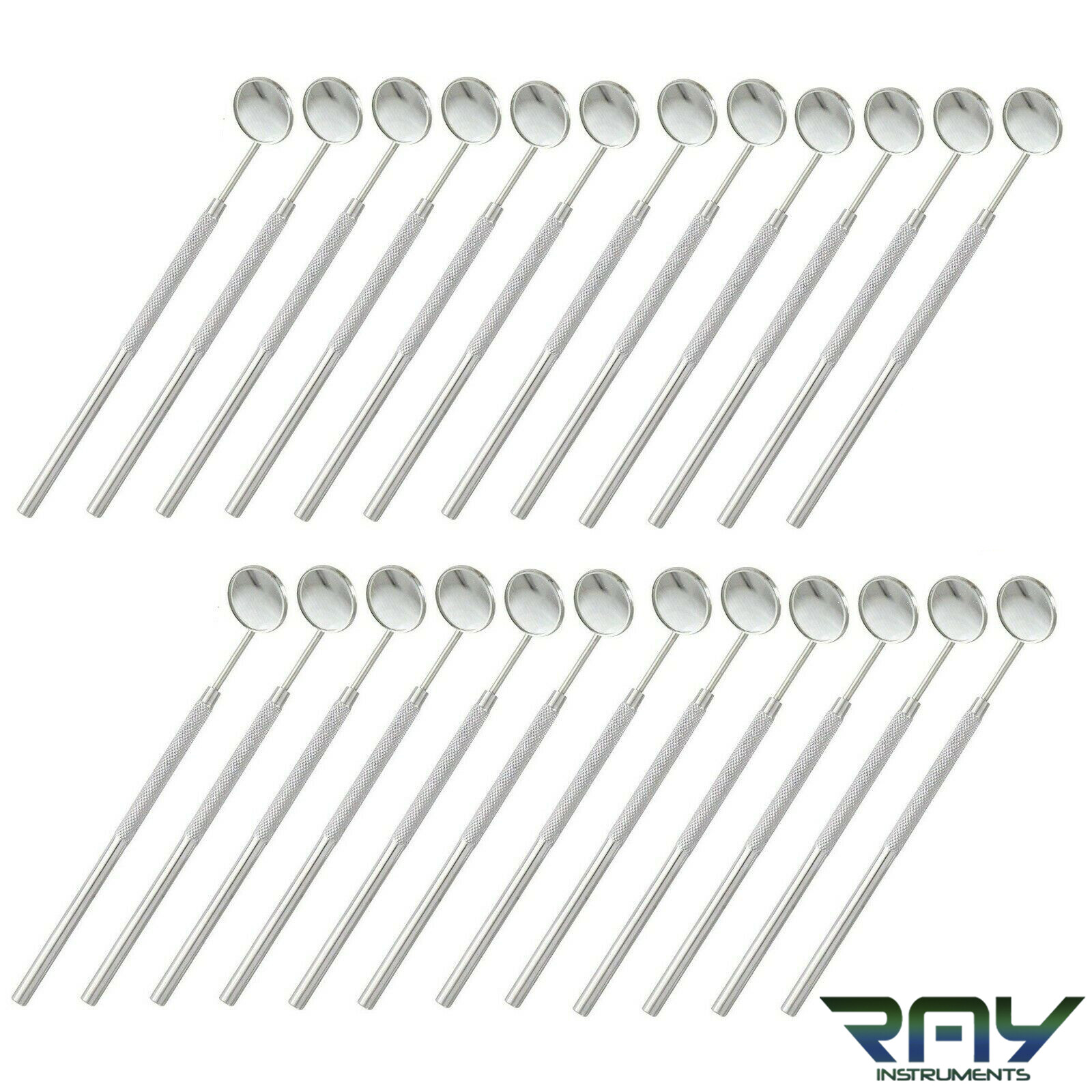 Set of 24 Pcs Professional Dentist Dental Mouth MIRROR #5 + HANDLE Instruments