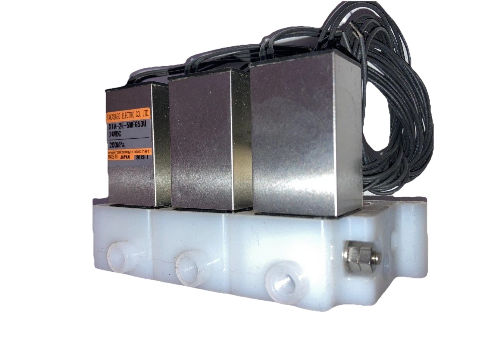 Takasago Fluidics XTA-2E Series Molded Manifold Valve – New – Open box