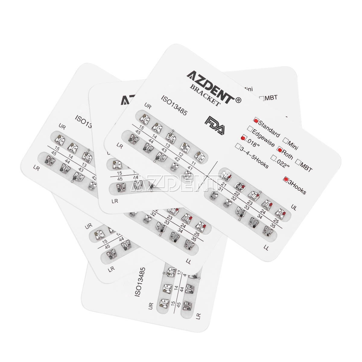 1000pcs Dental Orthodontic Ligature Ties Elastic Rubber Bands for Brackets Brace