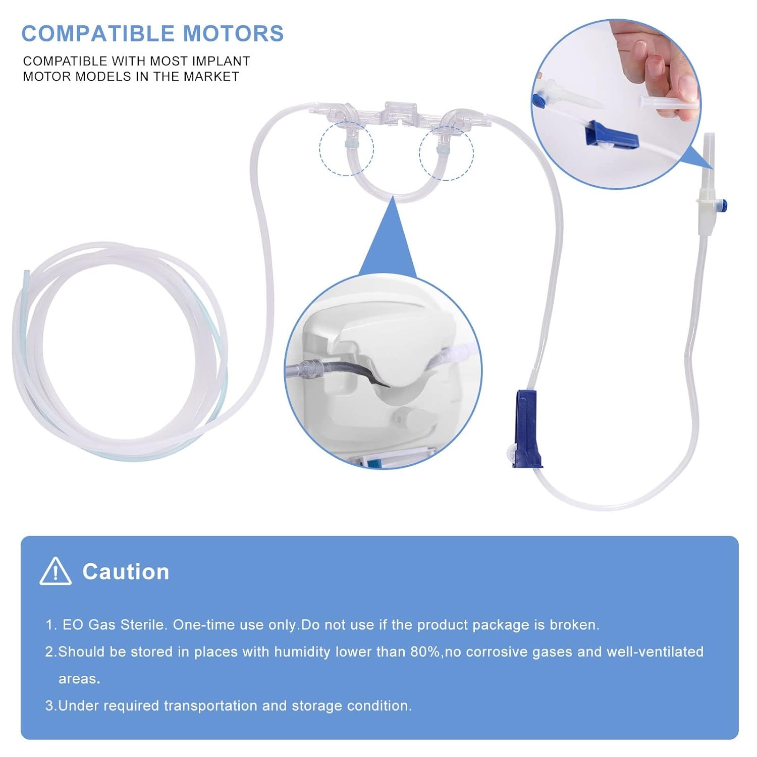 Disposable Irrigation Tube for Bien Air implant motor Sterile Packaged Tubing Pa