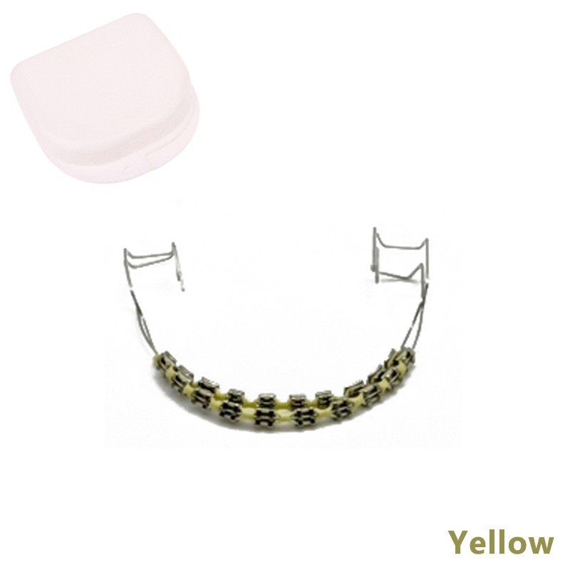 Fake Braces For Teeth Temporary False Fake Brackets Metallic Wires Bracket