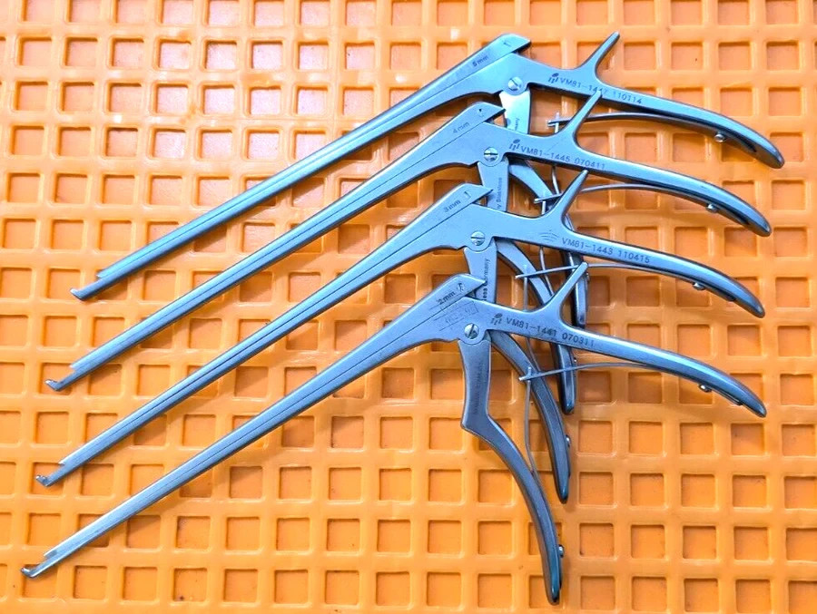 V. Mueller VM81-1441 Kerrison Rongeur Set – 2mm, 3mm, 4mm & 5mm Up Bite 8″