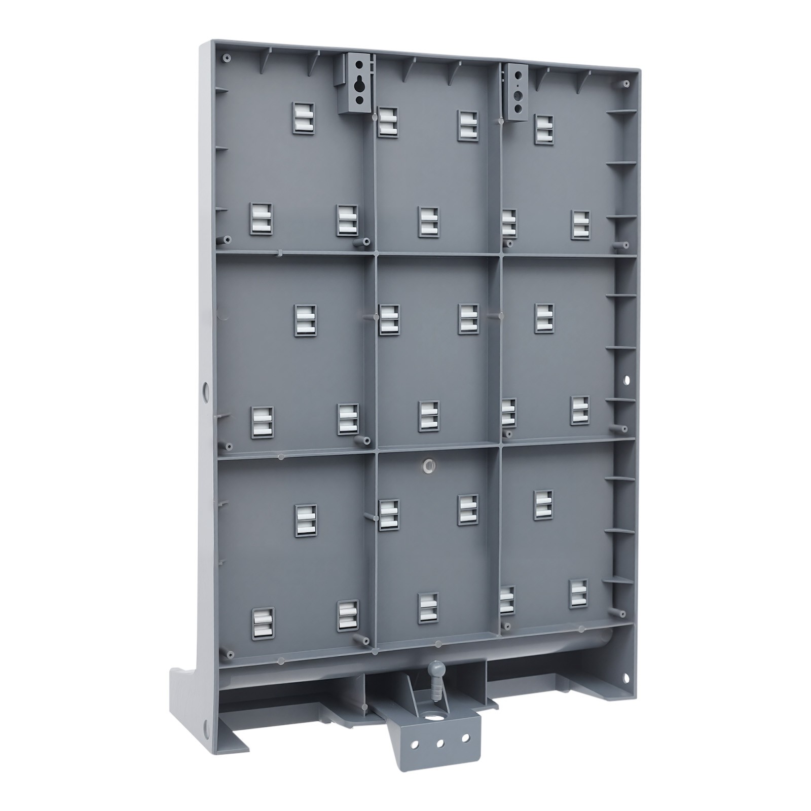 2PCs Lab Supply Wall Desk Drying Rack 52 pegs/27 Pegs Cleaning Equipment Grey PP