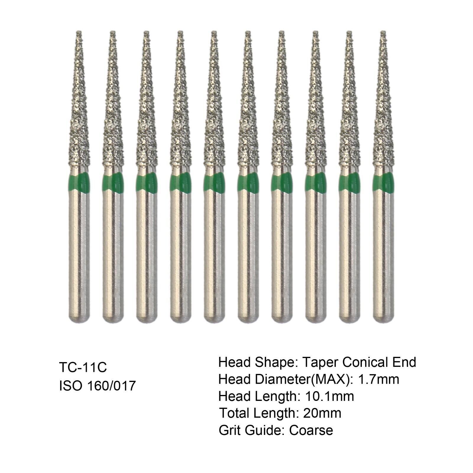 Dental Diamond Bur FG High Speed Bur Pear Round Taper 830 856 850 Chamfer Coarse