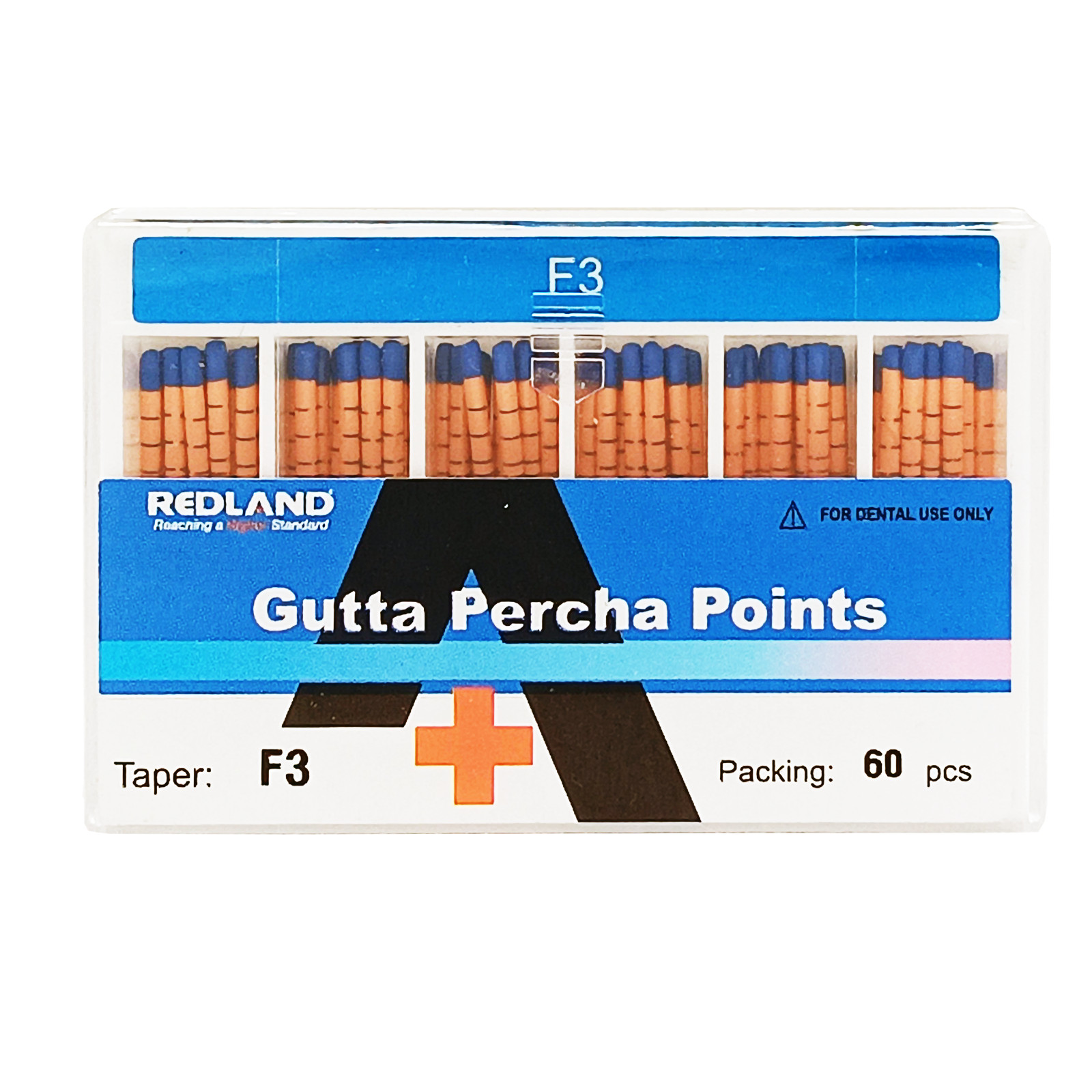 REDLAND Gutta Percha F1,F2,F3,F4,F5 100/Pk for Special TAPERED FILES (MM marked)