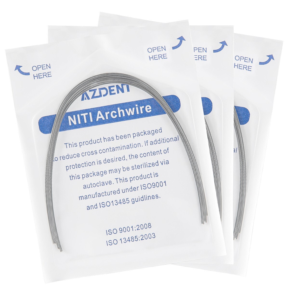 AZDENT Dental Ortho Expanded Super Elastic Niti Arch Wire Round /Rectangular
