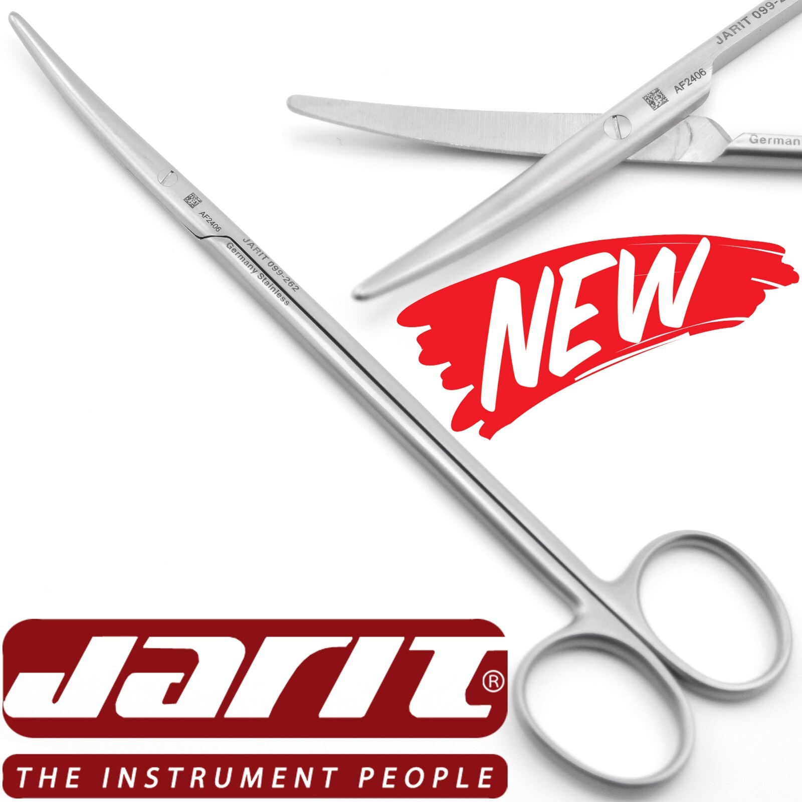 Jarit 099-262 General Surgery Metzenbaum Curved CVD Dissecting Scissors 7″