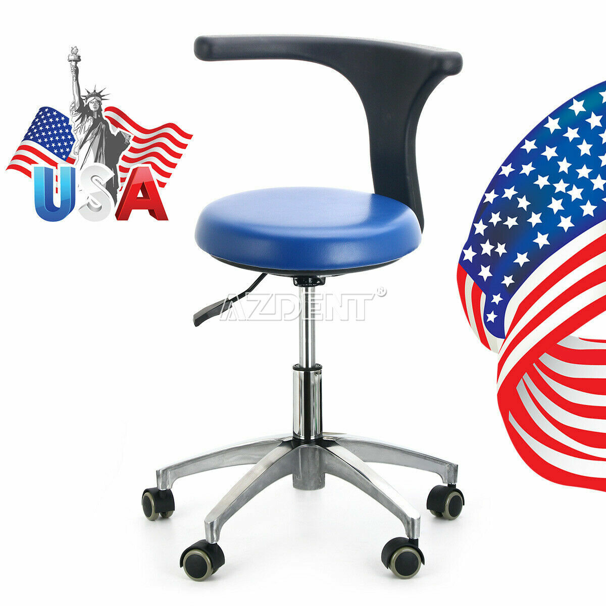Dental Unit Chair DC Motor Computer Controlled PU Hard Leather+ Doctor Stools
