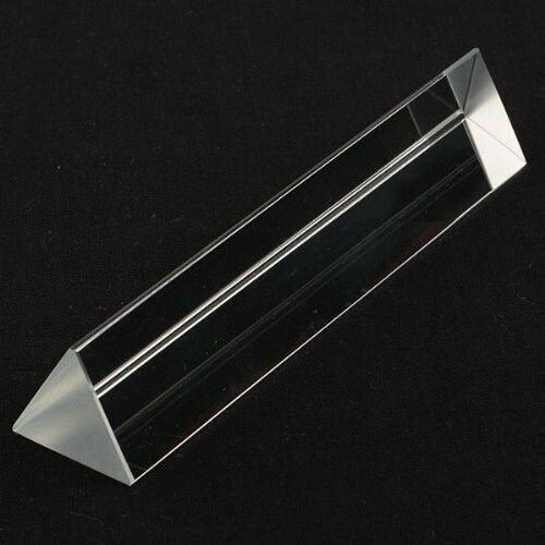 4in 100mm Optical Glass Equilateral Prism Teaching Light Spectrum TOP USA SELLER