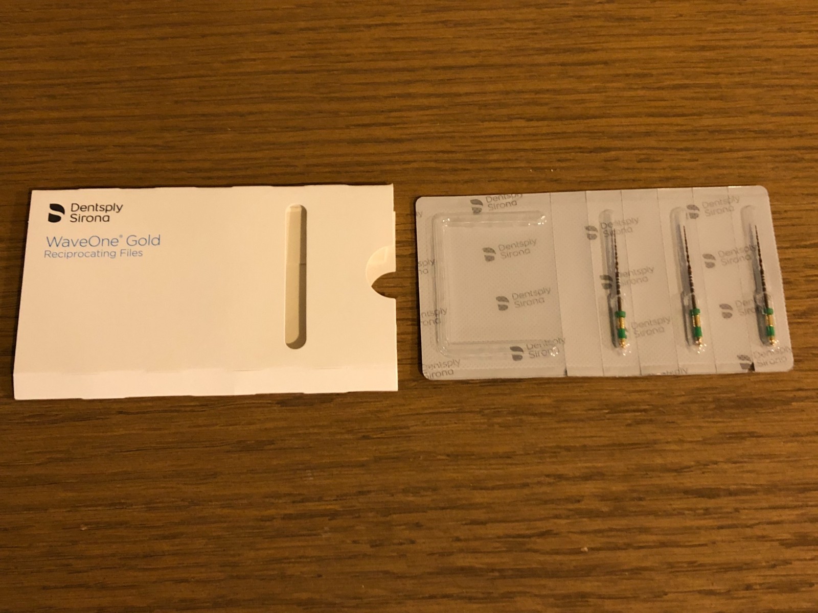 Dentsply Waveone Gold Reciprocating Pack of 3 Files GREEN MEDIUM 31mm NEW