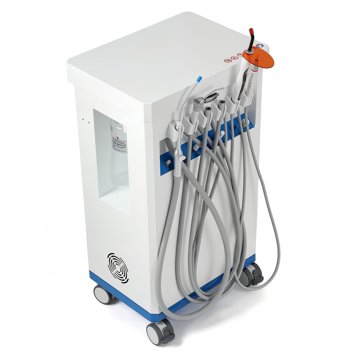 FDA Portable Dental Delivery Unit Suction Air Compressor Cart/ Handpiece kit