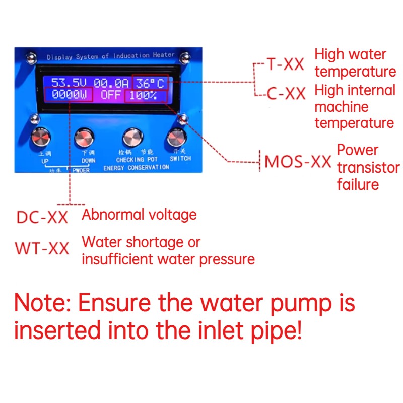 6000W High Frequency Induction Heater Melting Furnace Melting Heating Machine