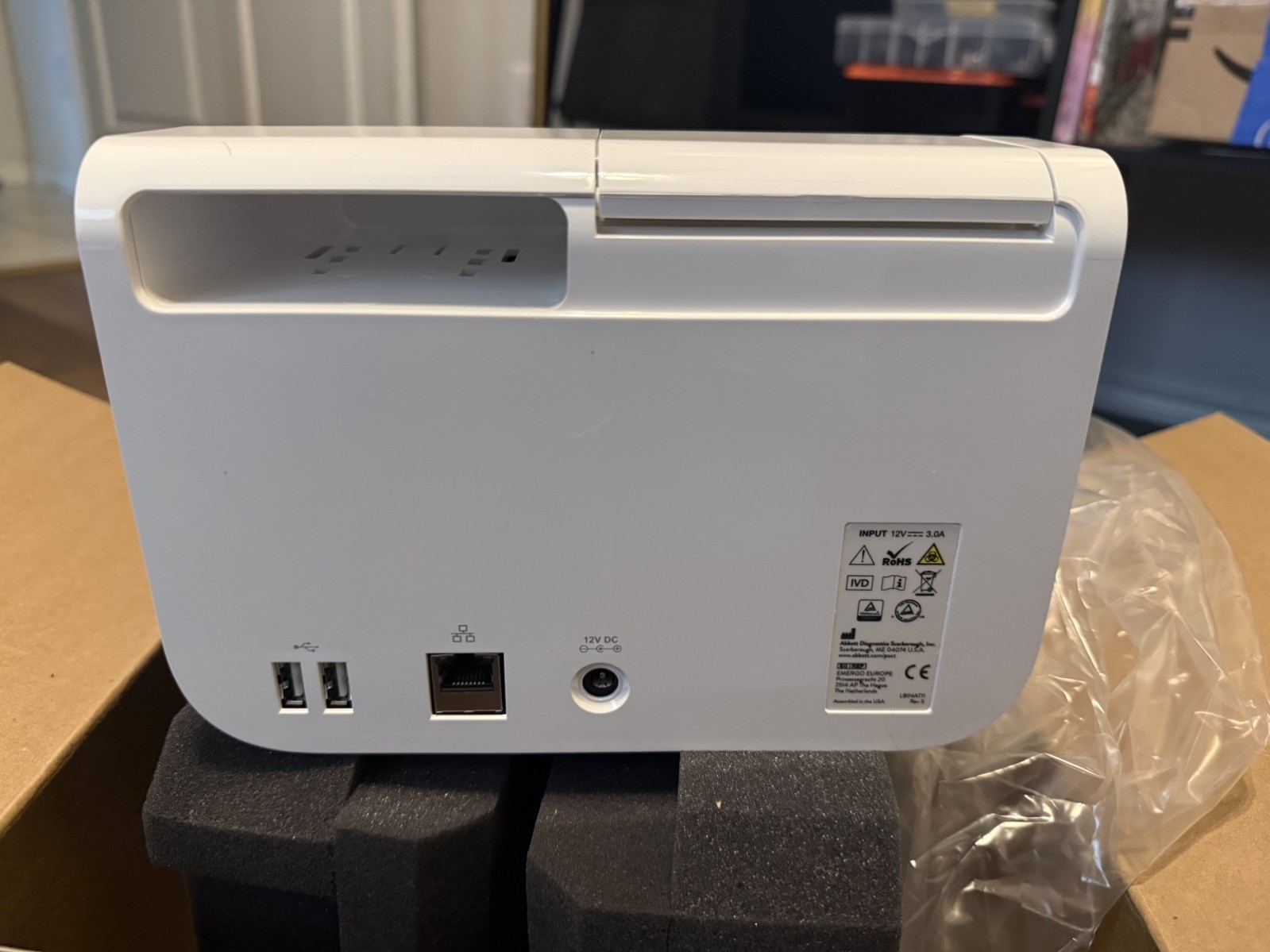 Abbott ID NOW Instrument Molecular Analyzer w/ Power Cord – New, Open Box
