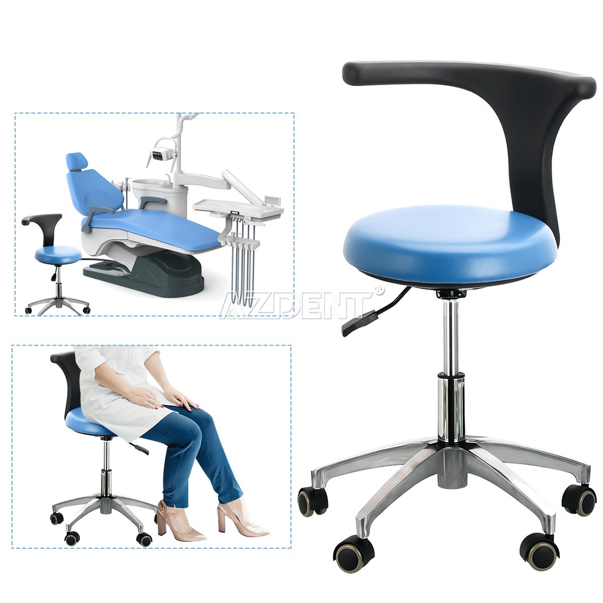 FDA Dental Unit Chair Computer Controlled /Portable Dental Unit Air Compressor