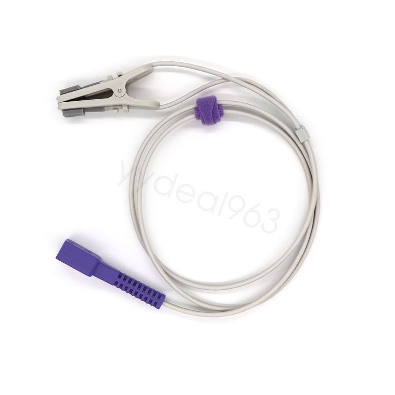 Compatible For N-600 Oximax Pulse Oximeter SpO2 Sensor Adult Ear Clip 3pcs DB9