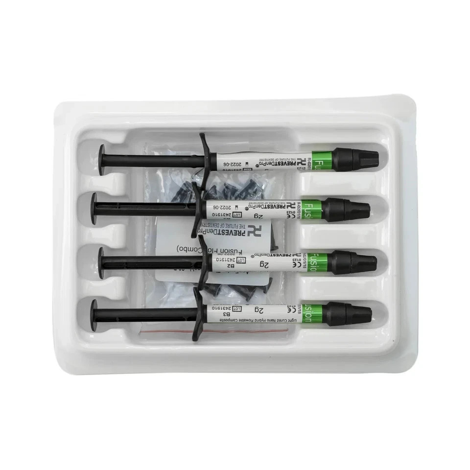 Prevest Denpro Fusion Flo Flowable Dental Composite 4 Syring Fast Ship