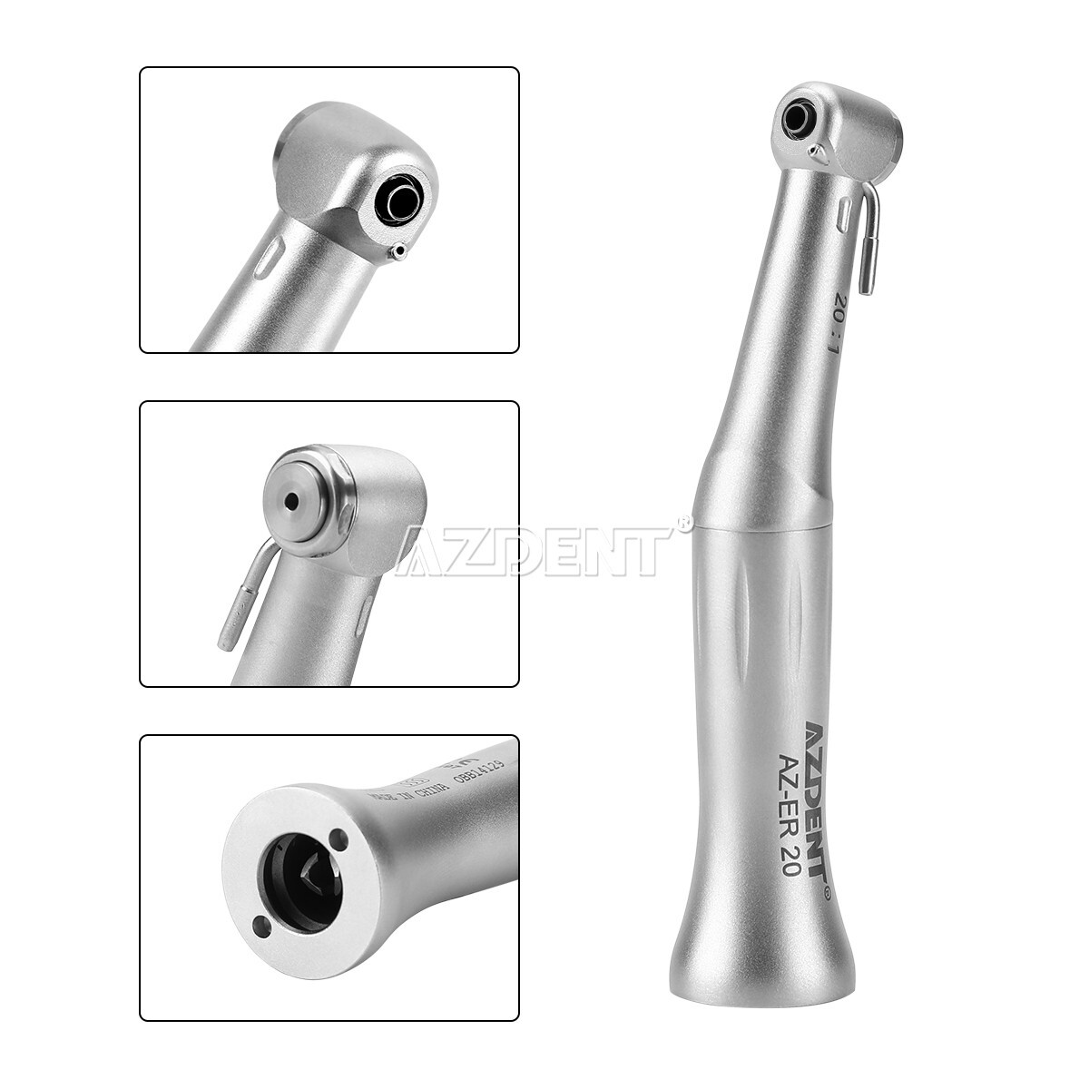 AZDENT Dental Implant Contra Angle 20:1 Push Button Low Speed Implant Handpiece
