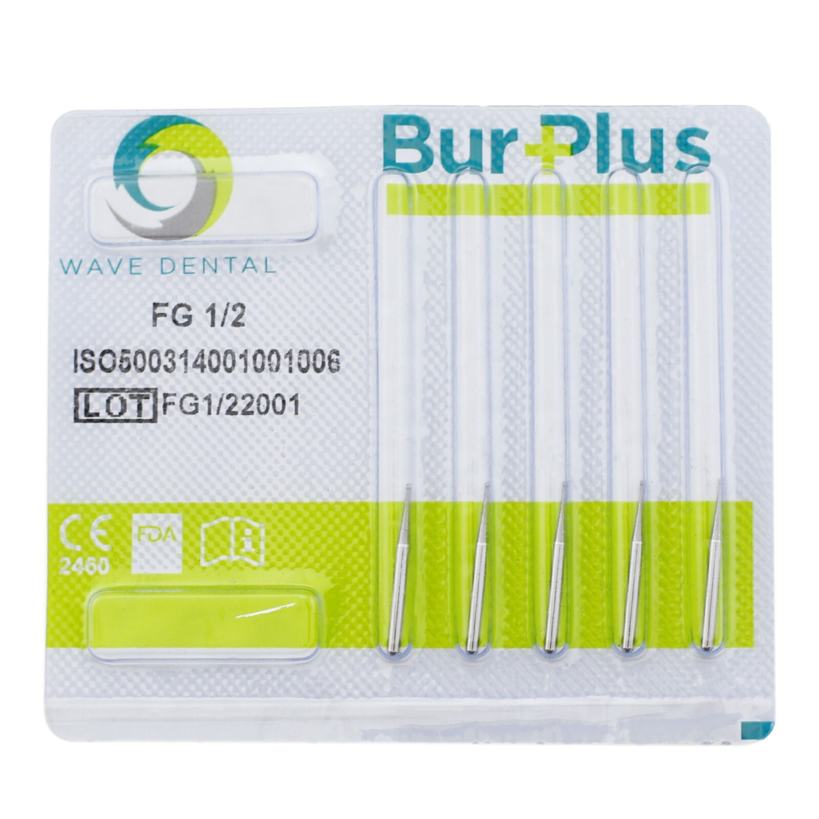 Wave Dental Carbide Bur FG #1/4 1/2 2 4 6 8 Round Ball High Speed Friction Grip
