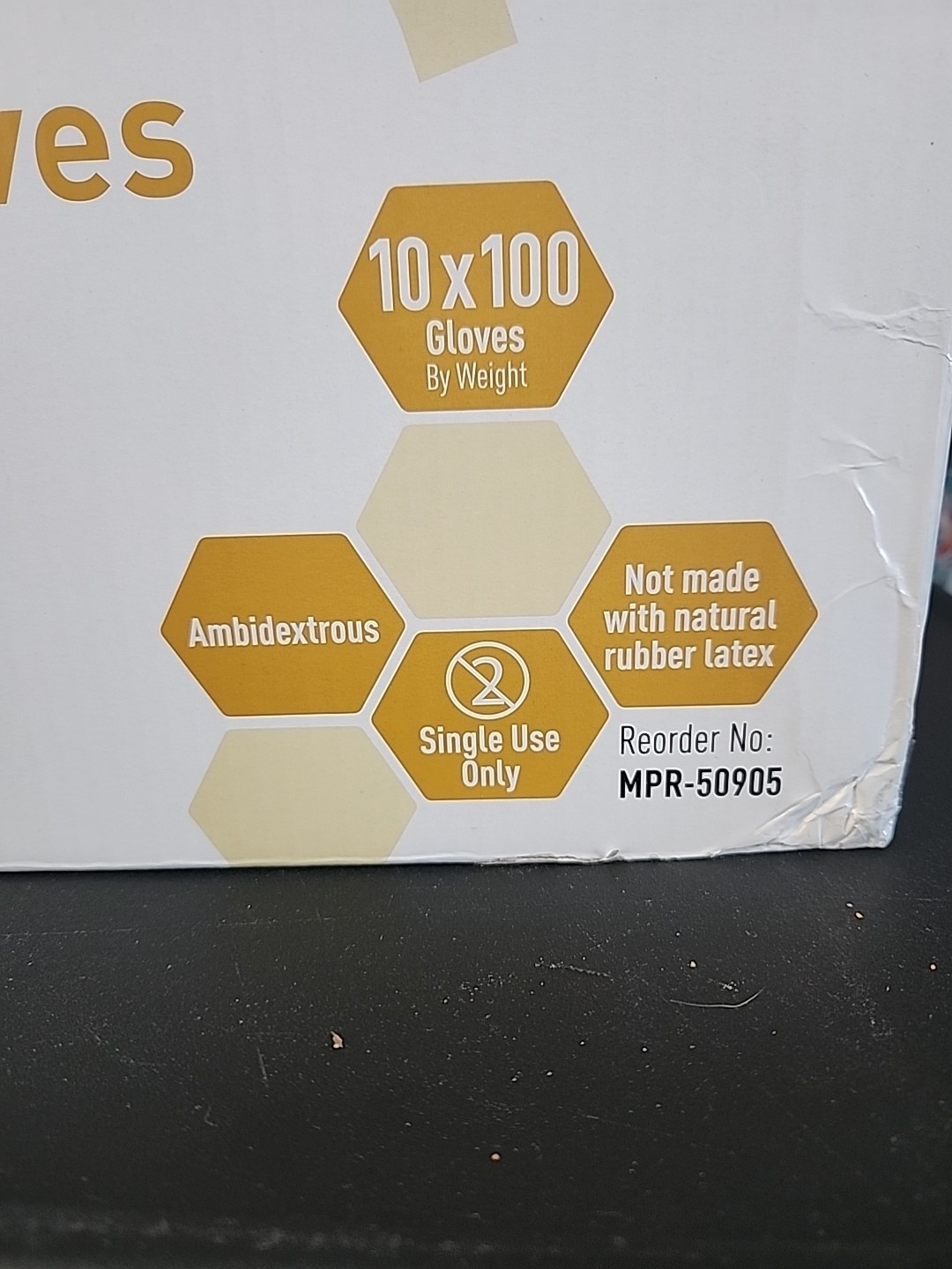 Med Pride Vinyl Gloves Size Large Box Of 100 Pair