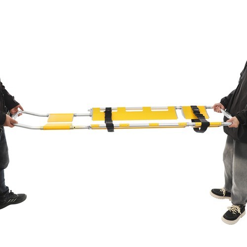 Foldable Aluminum Scoop Stretcher EMS Portable Rescue Stretcher Adjustable Lengt